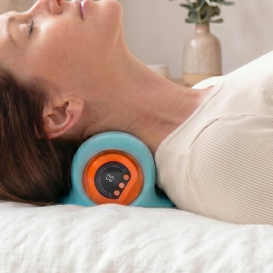 TheraNeck Tiefenmassage am Nacken, Nahaufnahme